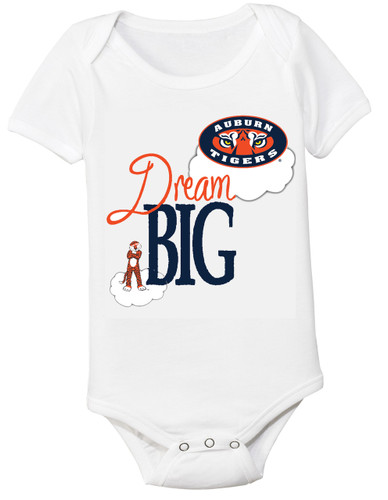 Auburn Tigers Dream Big Baby Onesie