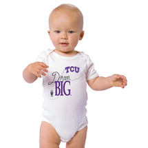 Texas Christian TCU Horned Frogs Dream Big Baby Onesie
