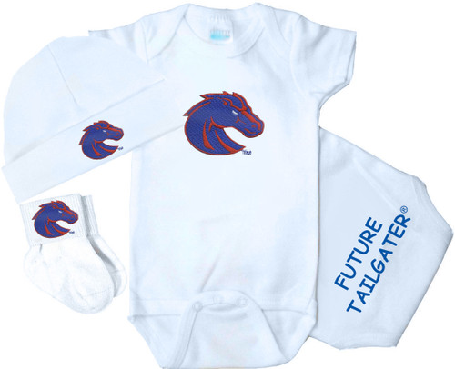 Boise State Broncos Homecoming 3 Piece Baby Gift Set