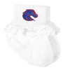 Boise State Broncos Baby Laced Sock Booties