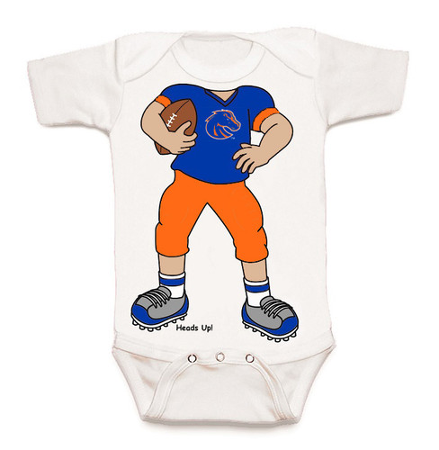 Boise State Broncos Heads Up! Football Baby Onesie