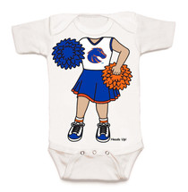 Boise State Broncos Heads Up! Cheerleader Baby Onesie