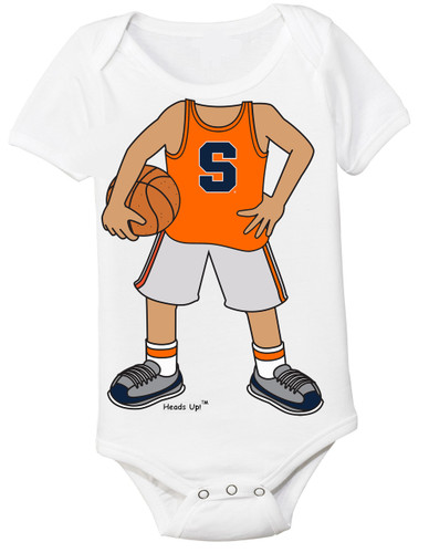 Syracuse Orange Heads Up! Basketball Baby Onesie