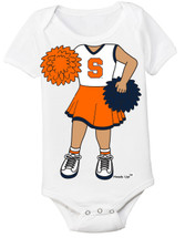 Syracuse Orange Heads Up! Cheerleader Baby Onesie