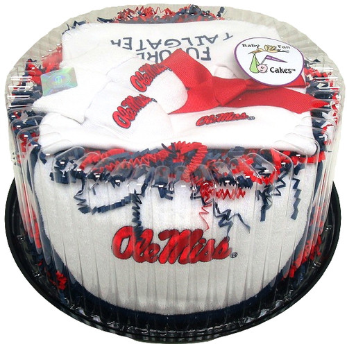 Mississippi Ole Miss Rebels Baby Fan Cake Clothing Gift Set