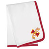 Iowa State Cyclones Officially Licensed 100% Cotton Baby Receiving Blanket - Cardinal Trim