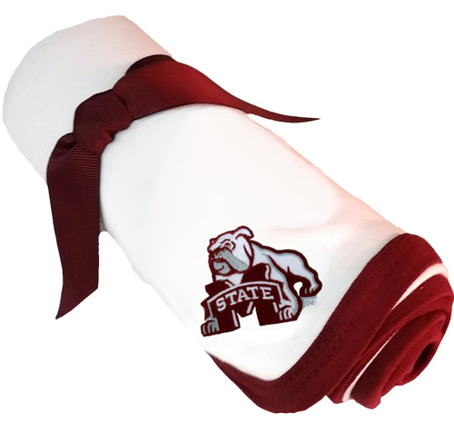 Mississippi State Bulldogs Baby Receiving Blanket