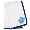 North Carolina Tar Heels Baby Receiving Blanket - Navy Trim
