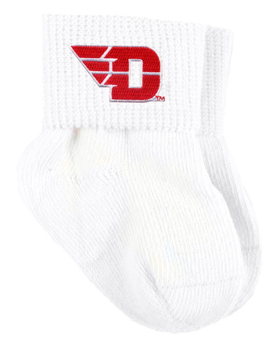 Dayton Flyers Baby Sock Booties