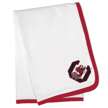 South Carolina Gamecocks officially Licensed Personalized Baby Blanket - Garnet Trim