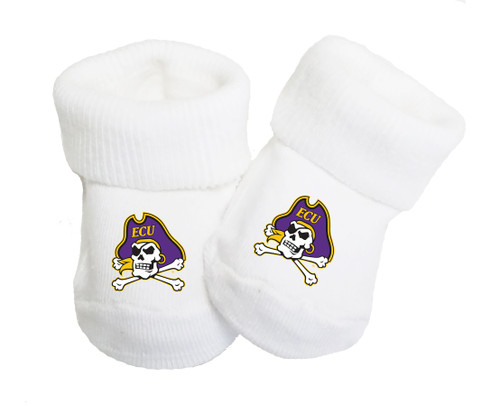 East Carolina Pirates Baby Toe Booties