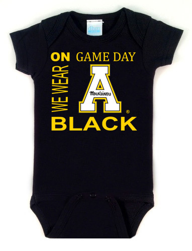 Appalachian State Mountaineers On Gameday Baby Onesie