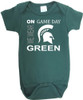 Michigan State Spartans On Gameday Baby Onesie