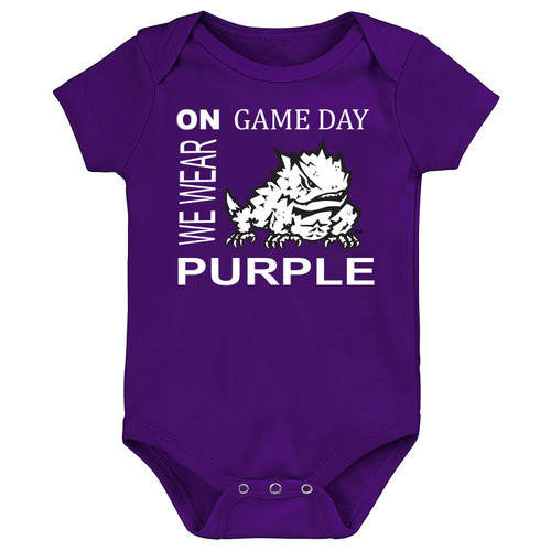 Texas Christian TCU Horned Frogs On Gameday Baby Onesie