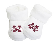 Mississippi State Bulldogs Baby Toe Booties