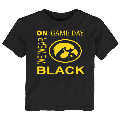 Iowa Hawkeyes Personalized Team Color Baby Bodysuit