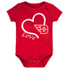 Dayton Flyers Love Heart Officially Licensed Baby Bodysuit