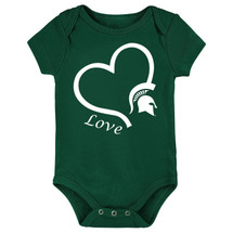 Michigan State Spartans Love Baby Bodysuit