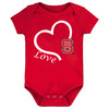 NC State Wolfpack Officially Licensed Love Heart Baby/Toddler Bodysuit