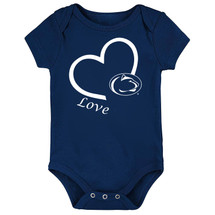 Penn State Nittany Lions Officially Licensed Love Heart Baby Bodysuit