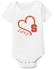 Syracuse Orange Love Baby Onesie