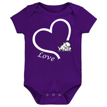 Texas Christian TCU Horned Frogs Love Baby Bodysuit