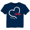 Mississippi Ole Miss Rebels Officially Licensed Love Heart Infant/Toddler T-Shirt