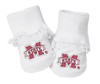 Mississippi State Bulldogs Baby Toe Booties with Lace