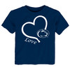 Penn State Nittany Lions Officially Licensed Love Heart Baby/Toddler T-Shirt