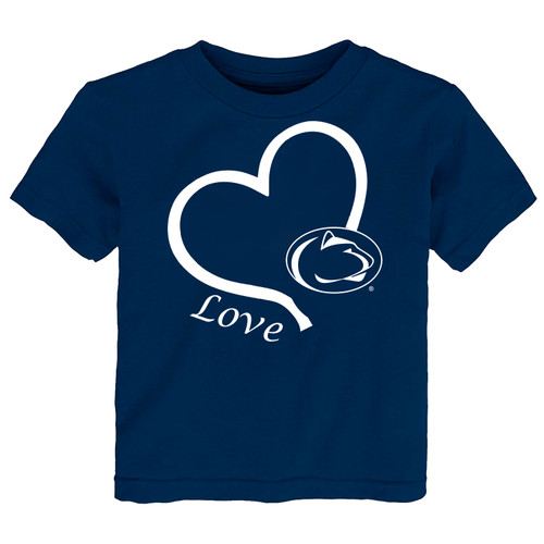 Penn State Nittany Lions Officially Licensed Love Heart Baby/Toddler T-Shirt