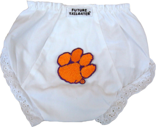 Clemson Tigers Eyelet Baby Diaper Cover