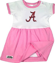 Alabama Crimson Tide Baby Bodysuit Dress - Pink