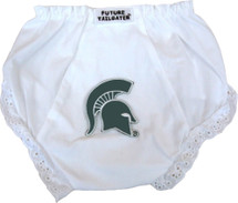 Michigan State Spartans Eyelet Baby Diaper Cover