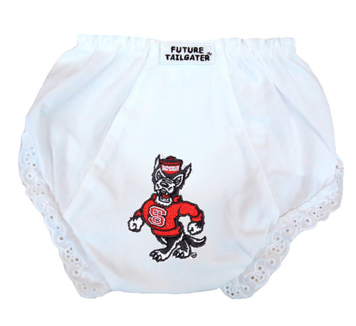 North Carolina State Wolfpack Eyelet Baby Diaper Cover
