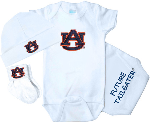 Auburn Tigers Homecoming 3 Piece Baby Gift Set