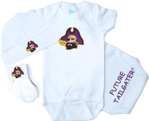 East Carolina Pirates Homecoming 3 Piece Baby Gift Set