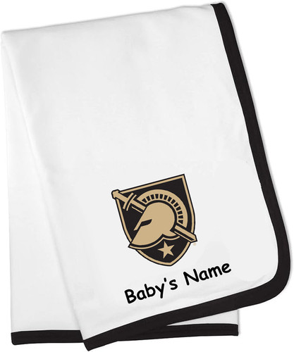 Army Black Knights Officially Licensed Personalized Baby Receiving Blanket