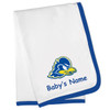 Delaware Blue Hens Officially Licensed 100% Cotton Personalized Baby Blanket