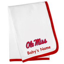 Mississippi Ole Miss Rebels Personalized Baby Blanket