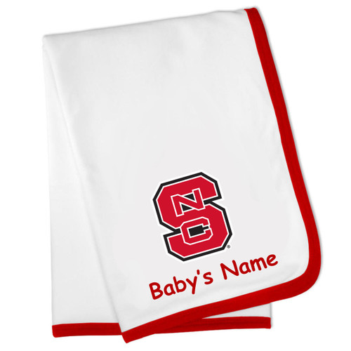 North Carolina State Wolfpack Personalized Baby Blanket