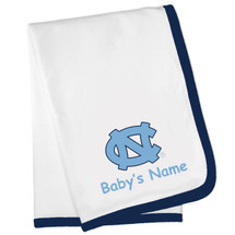 North Carolina Tar Heels Personalized Baby Blanket