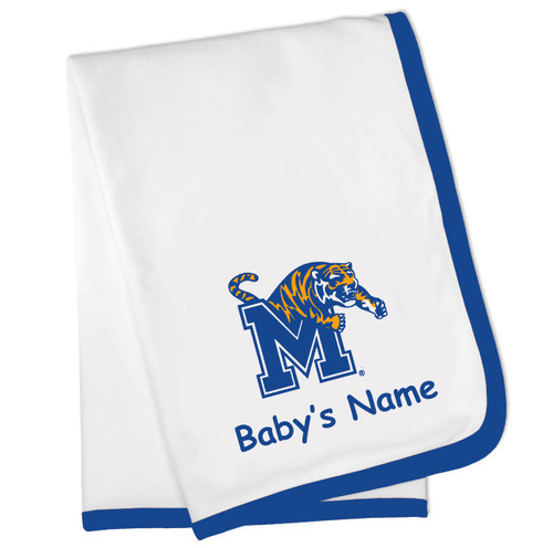 Memphis Tigers Personalized Baby Blanket