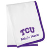 Texas Christian TCU Horned Frogs Personalized Baby Blanket