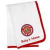 Louisiana Ragin Cajuns Officially Licensed 100% Cotton Personalized Baby Blanket