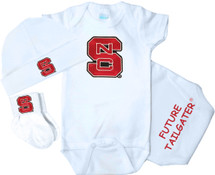 NC State Wolfpack Homecoming 3 Piece Baby Gift Set
