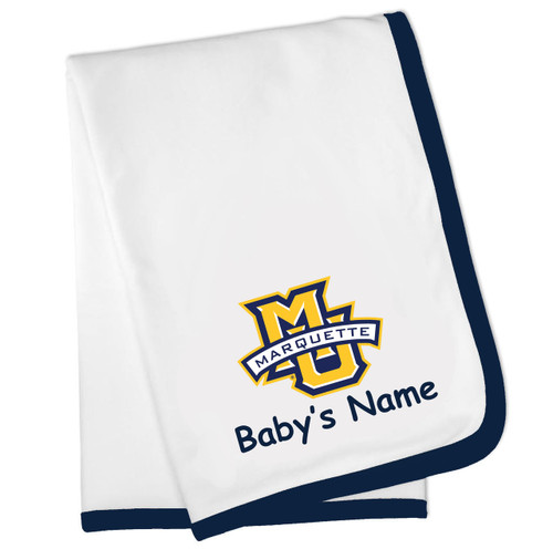 Marquette Golden Eagles Personalized Baby Blanket