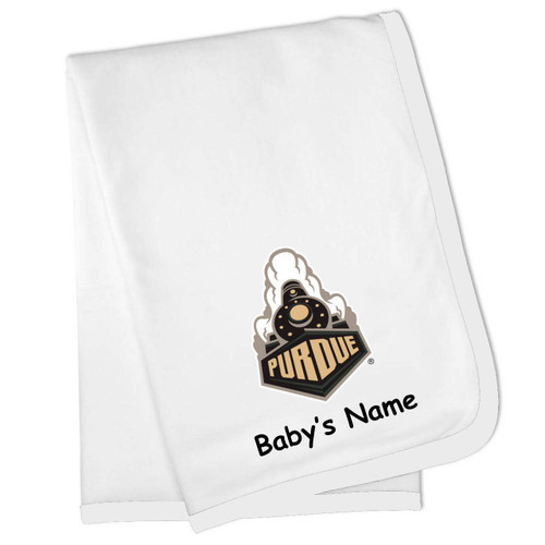 Purdue Boilermakers Personalized Baby Blanket