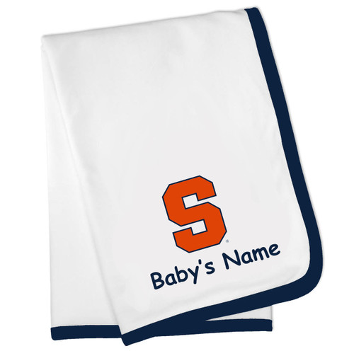 Syracuse Orange Personalized Baby Blanket