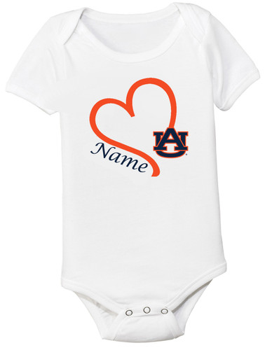 Auburn Tigers Personalized Baby Onesie