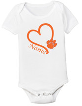 Clemson Tigers Personalized Baby Onesie